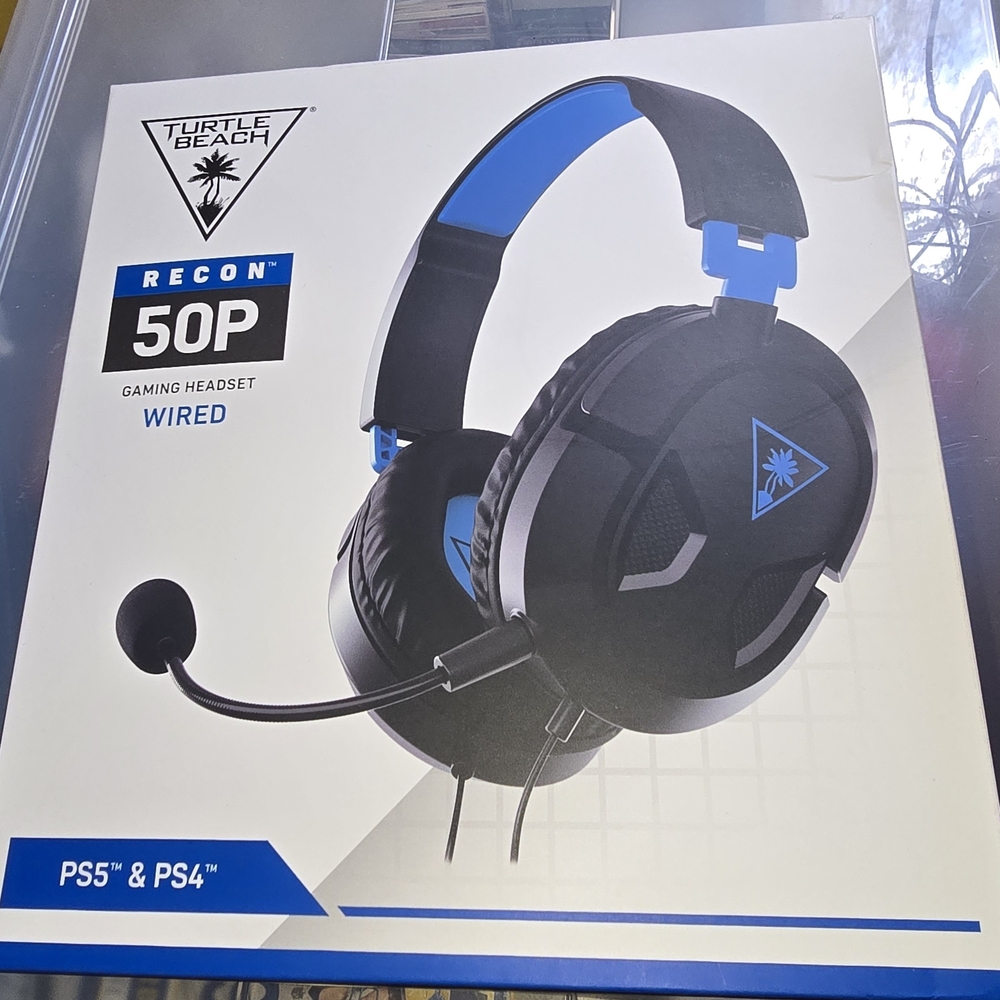 Recon 50P Wired Gaming Headset - Black and Blue